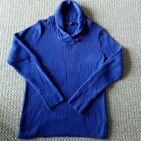 JEANNE PIERRE Sweaters - JEANNE PIERRE BLUE SWEATER SIZE L